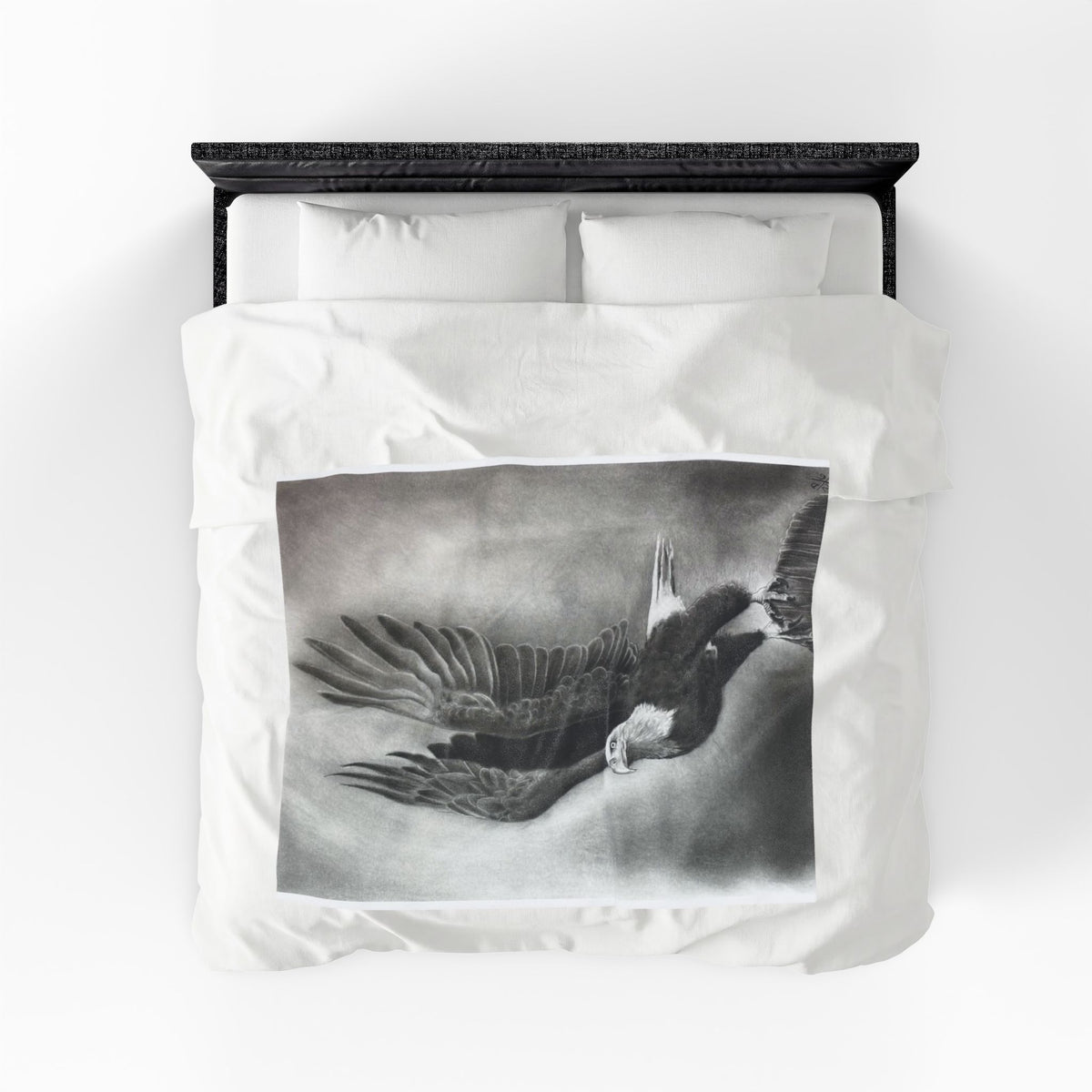 Original Art Eagle Bird Plush Blanket Velveteen Soft Throw Home Decor