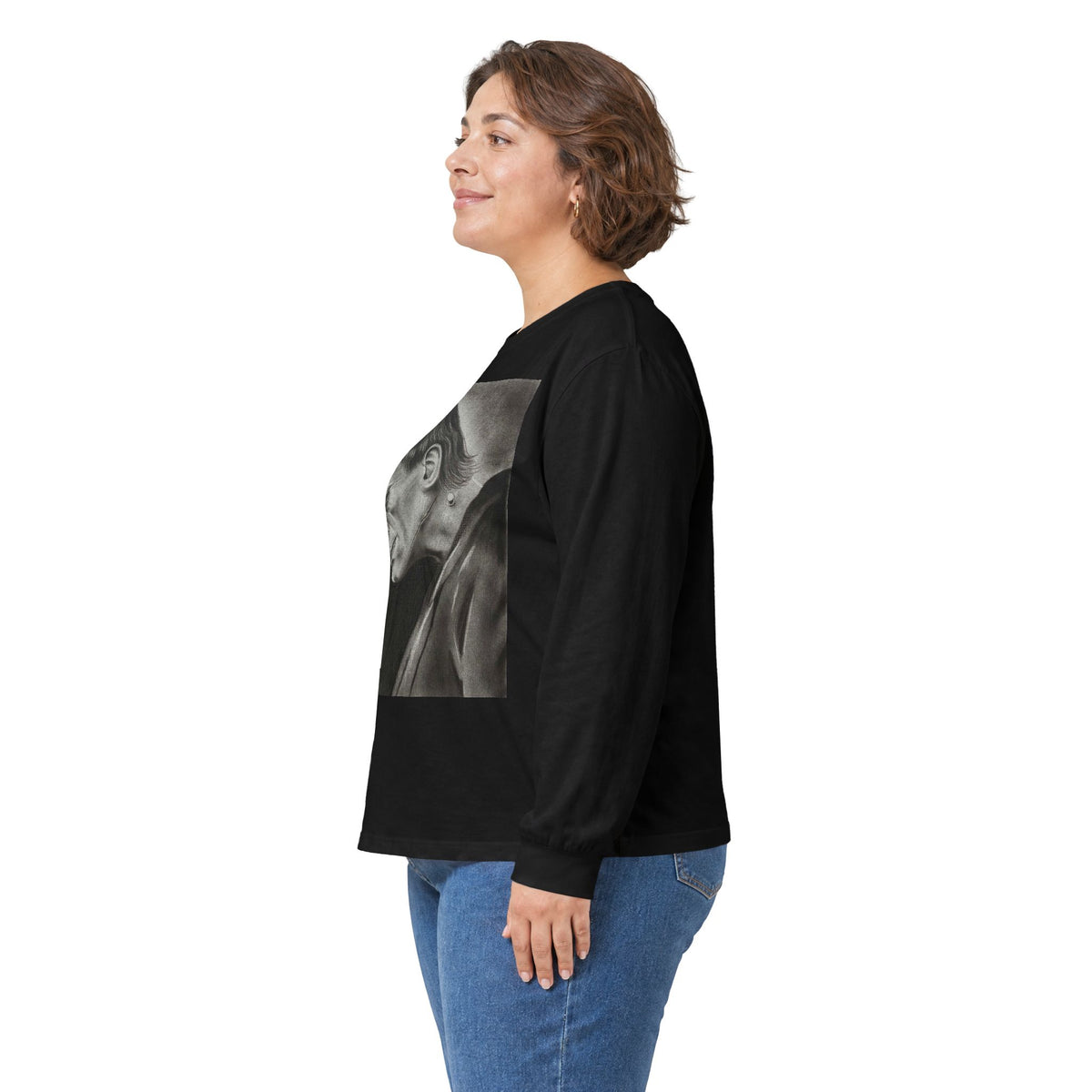 Frankenstein Original Art Long Sleeve Tee Horror Goth Alternative Clothing