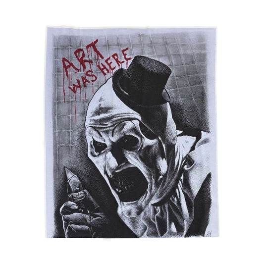 Art the Clown Terrifier Velveteen Plush Blanket | Horror Throw Home Decor