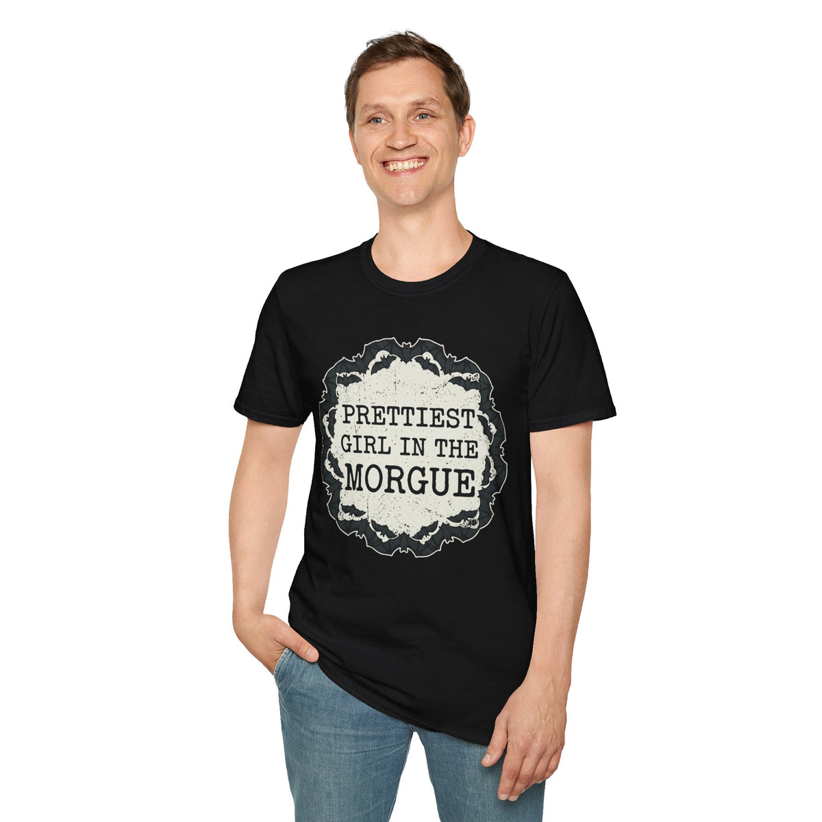 Prettiest Girl in the Morgue T-Shirt Gothic Halloween Horror Tee