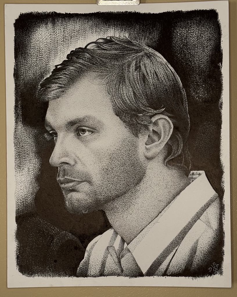 Jeffrey Dahmer Art Print True Crime Serial Killer Wall Hanging Home Decor