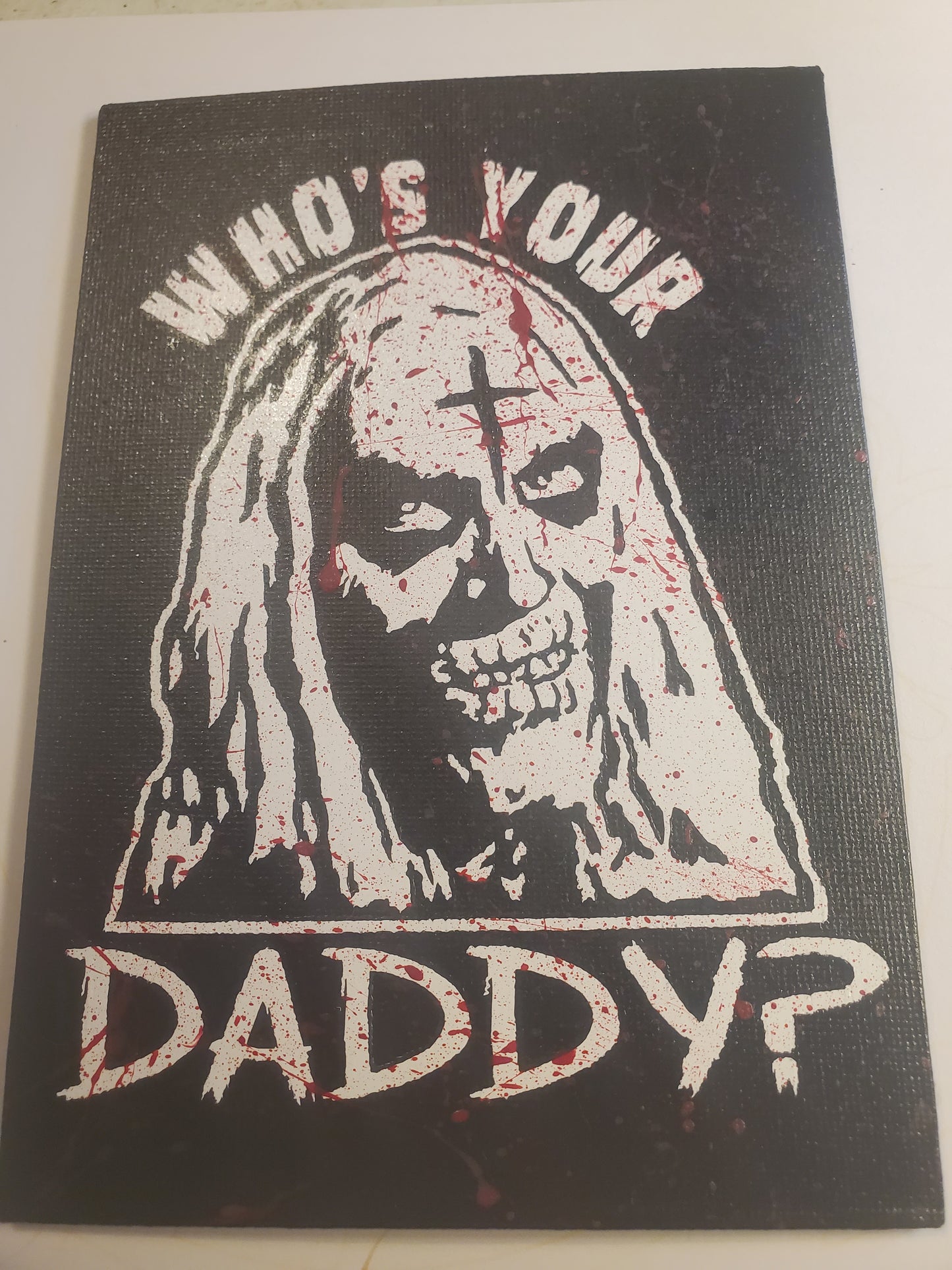 SOLD Otis Who's Your Daddy House 1000 Corpses Canvas Art Wall Hanging Home Decor Horror True Crime