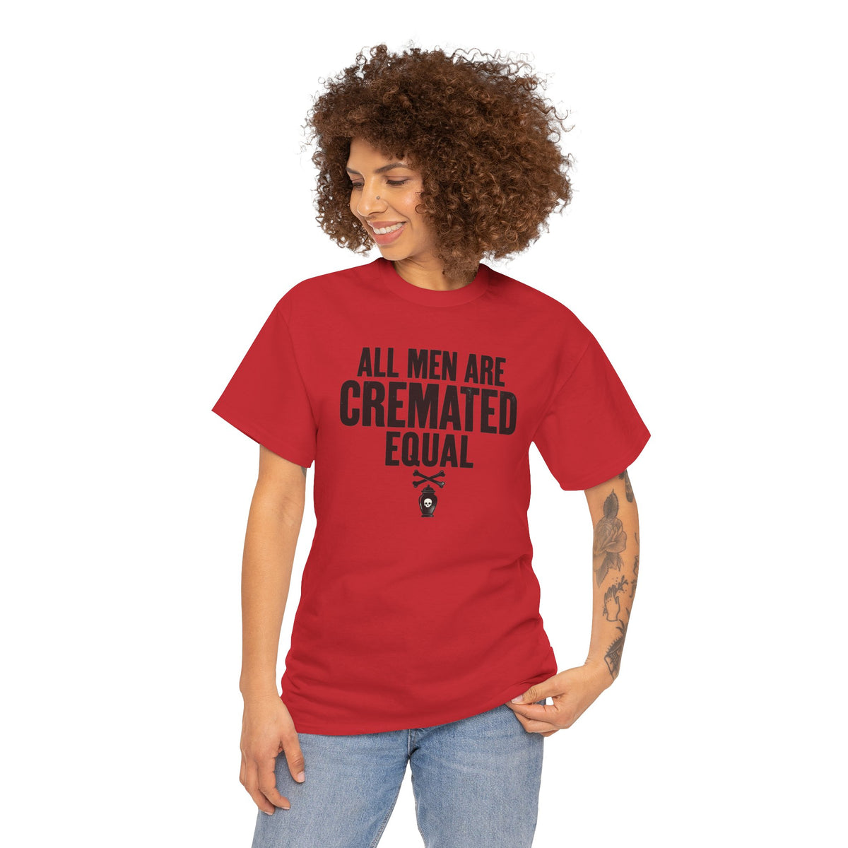All Men Are Cremated Equal T-Shirt Mortuary Funny Tee Goth