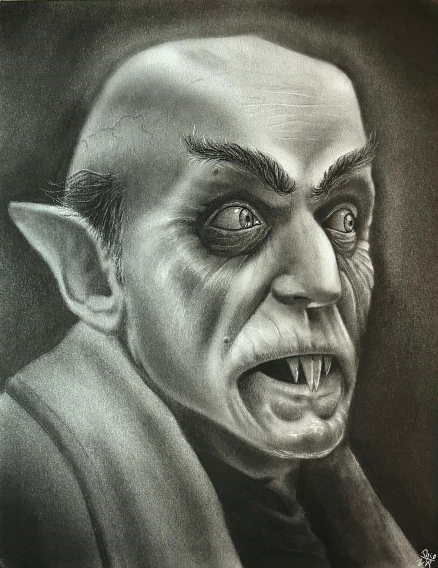 ORIGINAL Nosferatu Dracula Art Print Universal Horror Wall Hanging