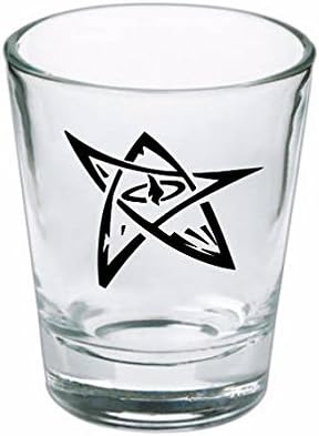 Elder Sign Lovecraft Shot Glass Barware Horror Halloween Metaphysical