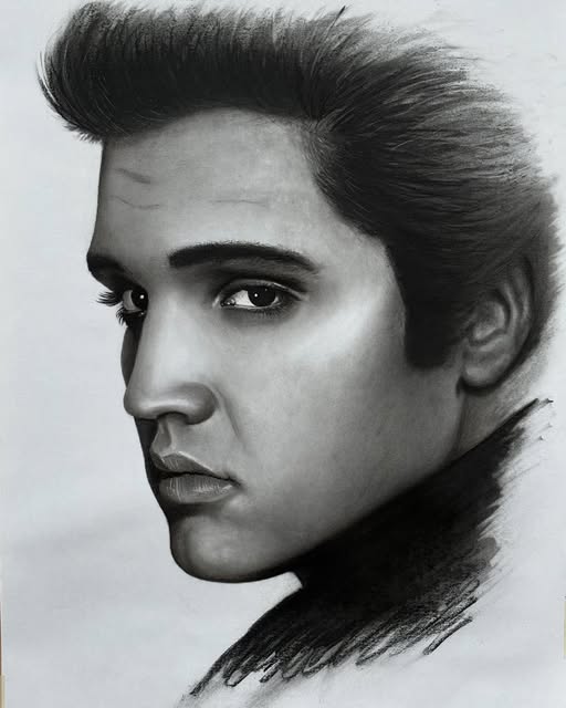 ORIGINAL Elvis Presley Art Print Wall Hanging Home Decor Horror True Crime Halloween