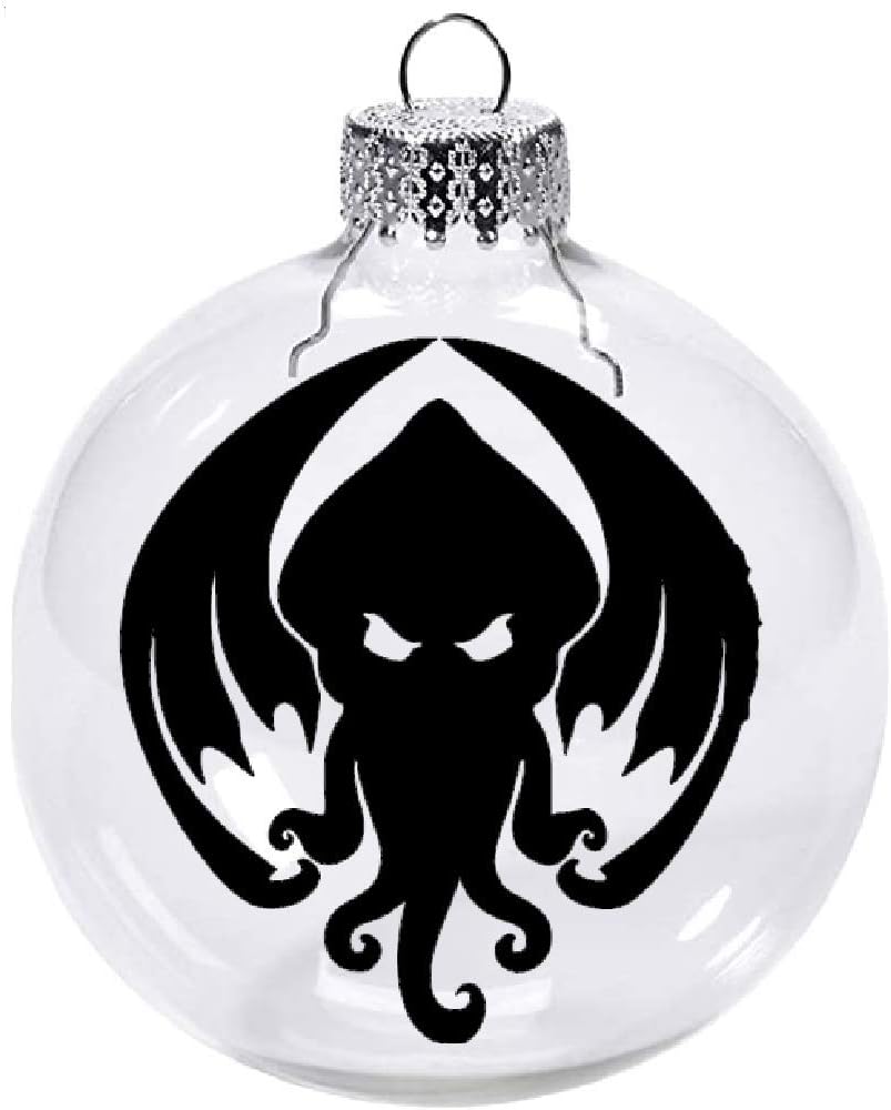 Lovecraft Clear Christmas Ornament Shatterproof Horror
