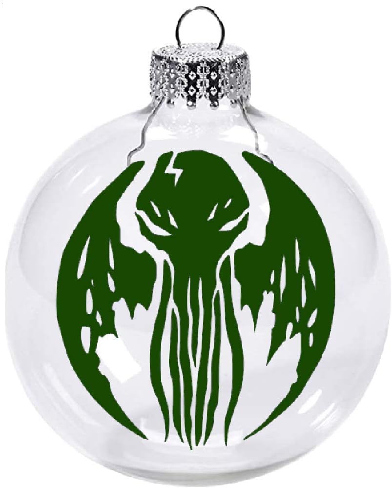 Lovecraft Clear Christmas Ornament Shatterproof Horror