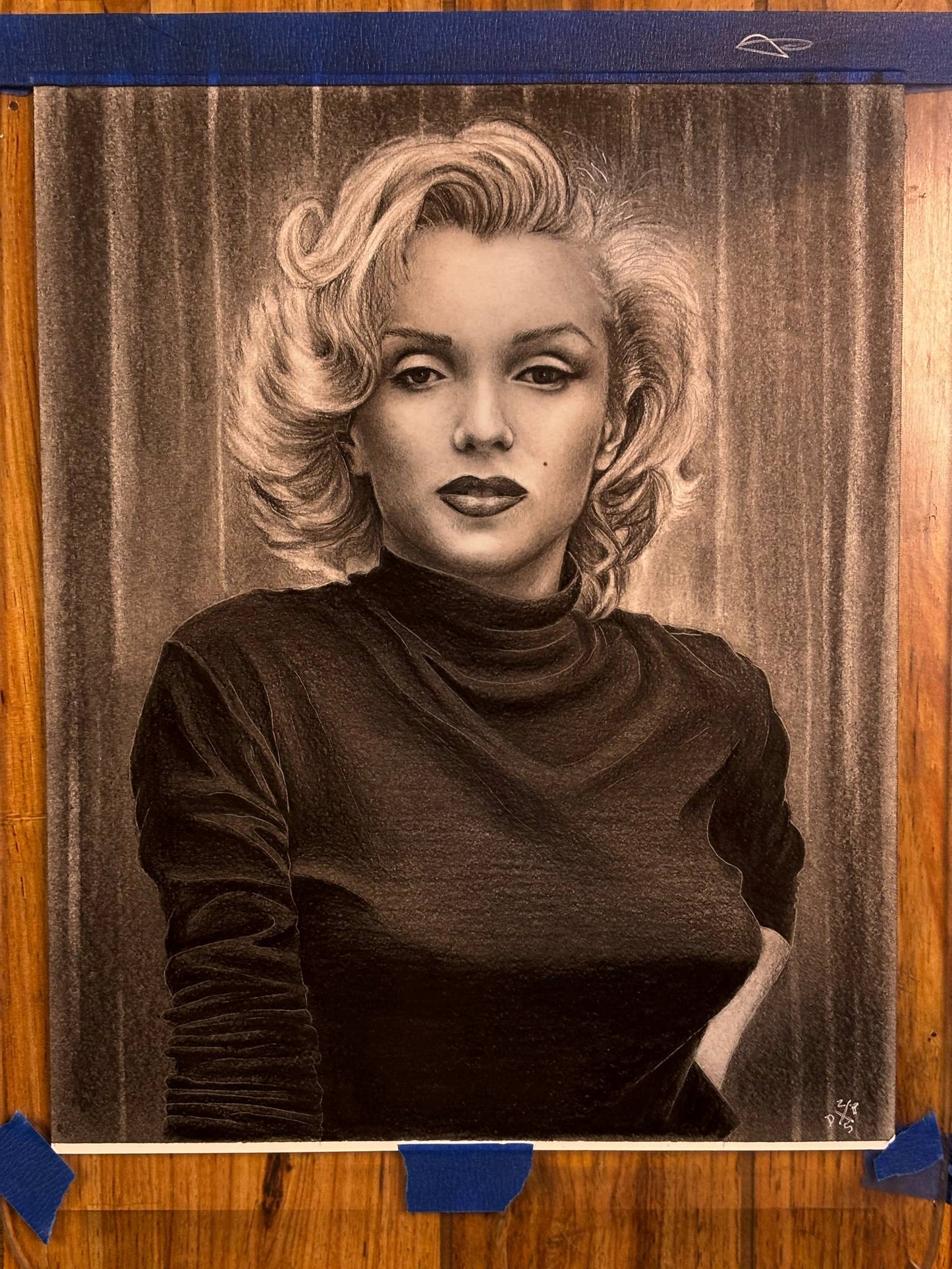 ORIGINAL Marilyn Monroe Art Print Wall Hanging Home Decor Horror True Crime Halloween Hollywood Pinup