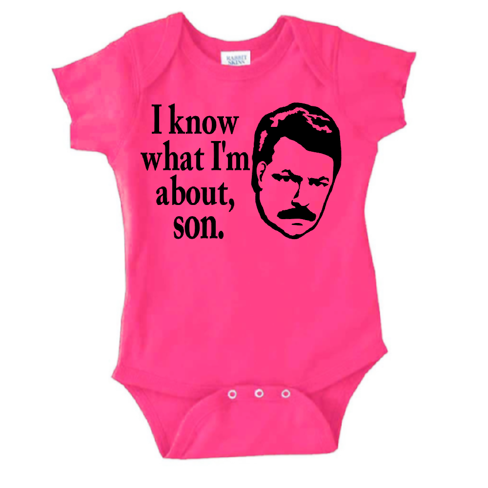 Parks Rec Ron About Son Childrens Bodysuit Newborn 24 Months Horror Halloween