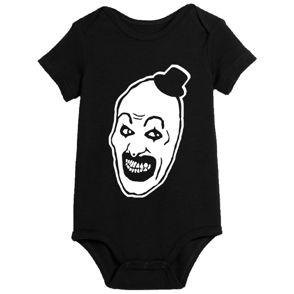 Terrifier Art the Clown Childrens Bodysuit Newborn 24 Months Horror Halloween