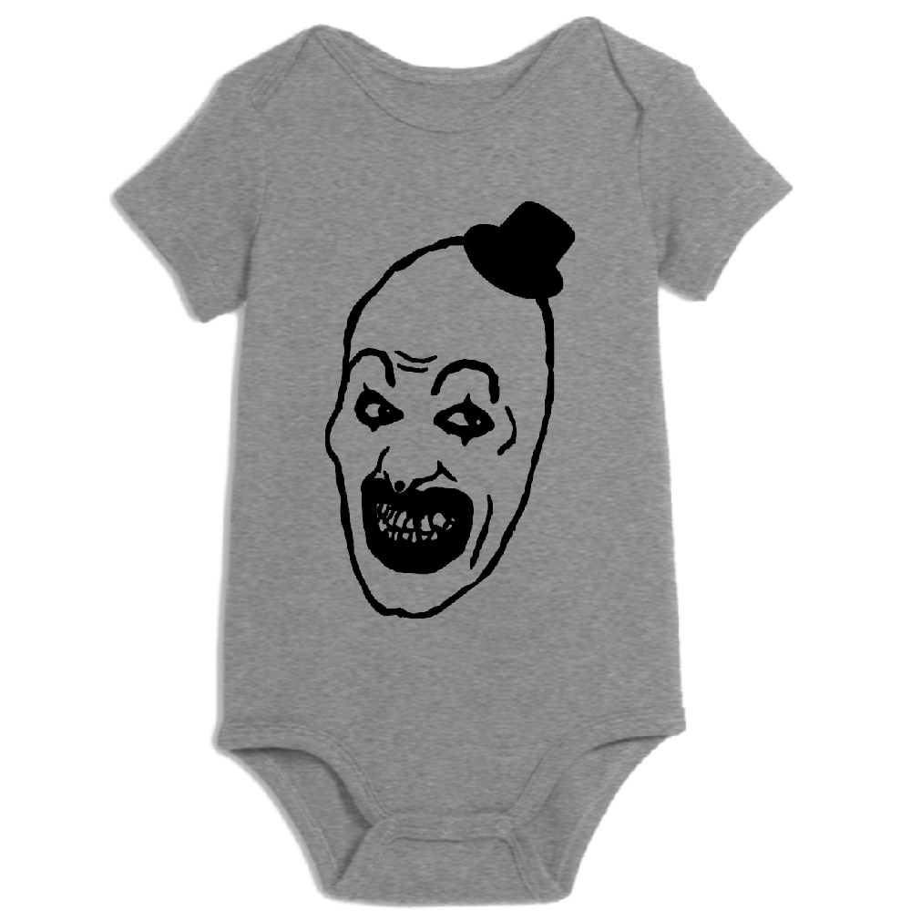 Terrifier Art the Clown Childrens Bodysuit Newborn 24 Months Horror Halloween