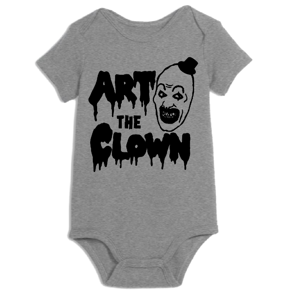 Terrifier Art the Clown Childrens Bodysuit Newborn 24 Months Horror Halloween