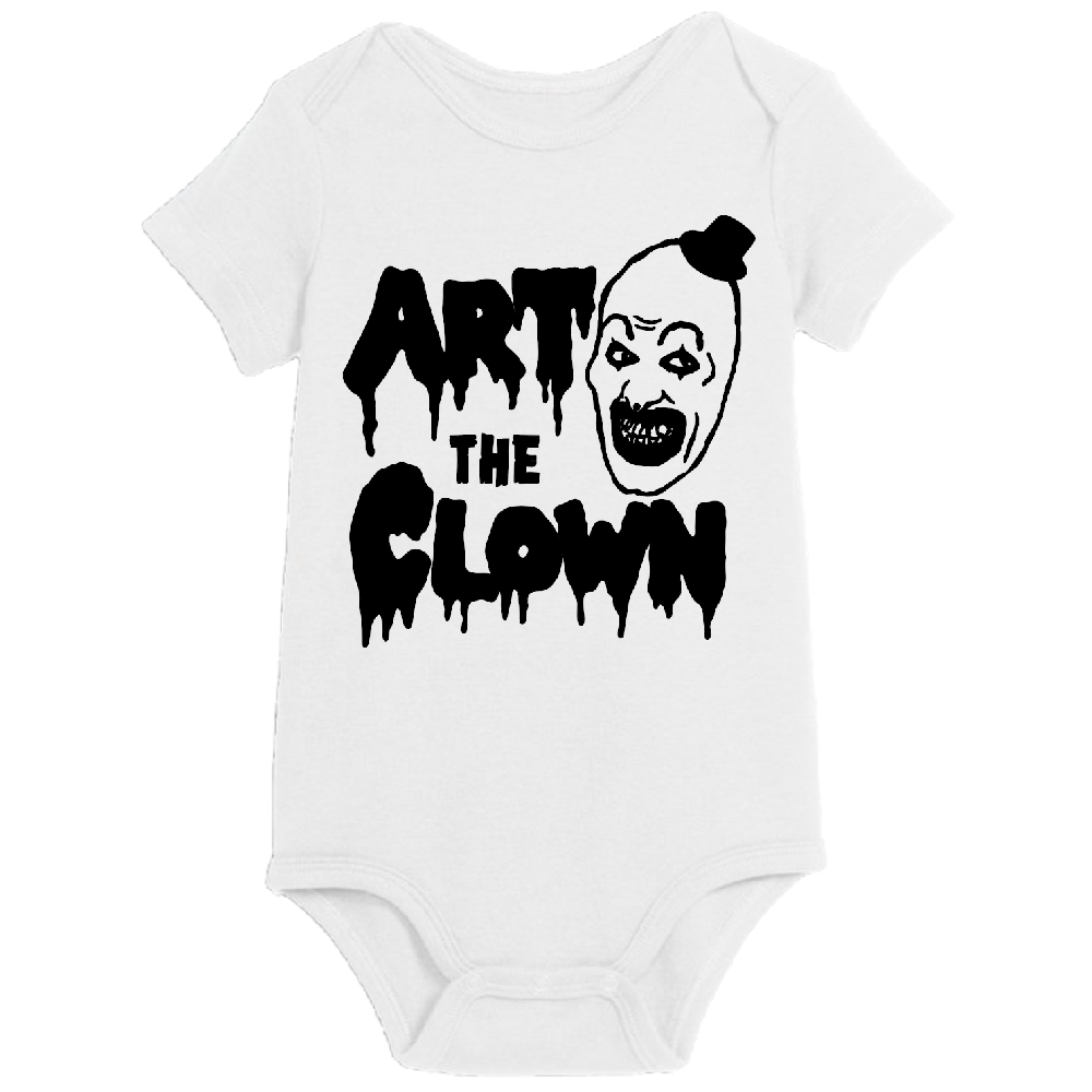 Terrifier Art the Clown Childrens Bodysuit Newborn 24 Months Horror Halloween