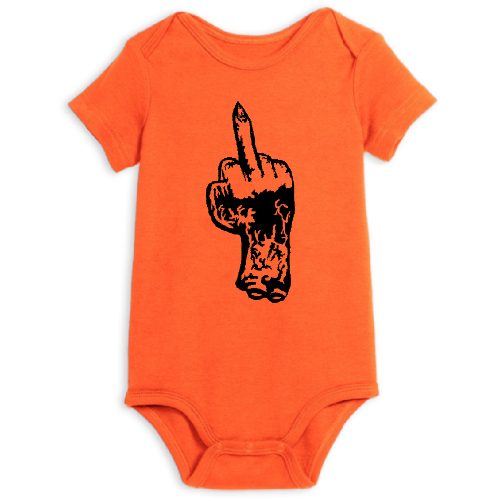Zombie Middle Finger Childrens Bodysuit Newborn 24 Months Horror Halloween