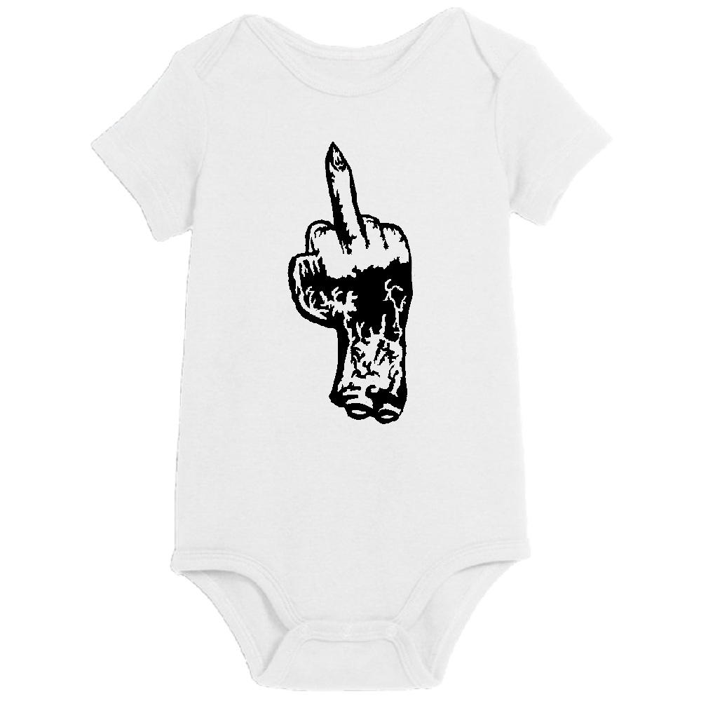 Zombie Middle Finger Childrens Bodysuit Newborn 24 Months Horror Halloween