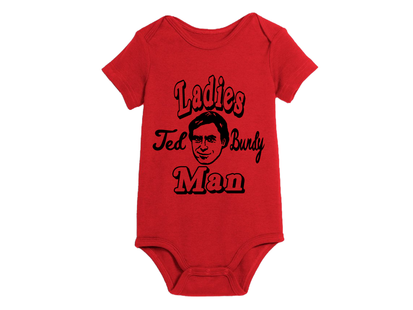 Ted Bundy Ladies Man Zodiac True Crime Childrens Bodysuit Newborn 24 Months Horror Halloween