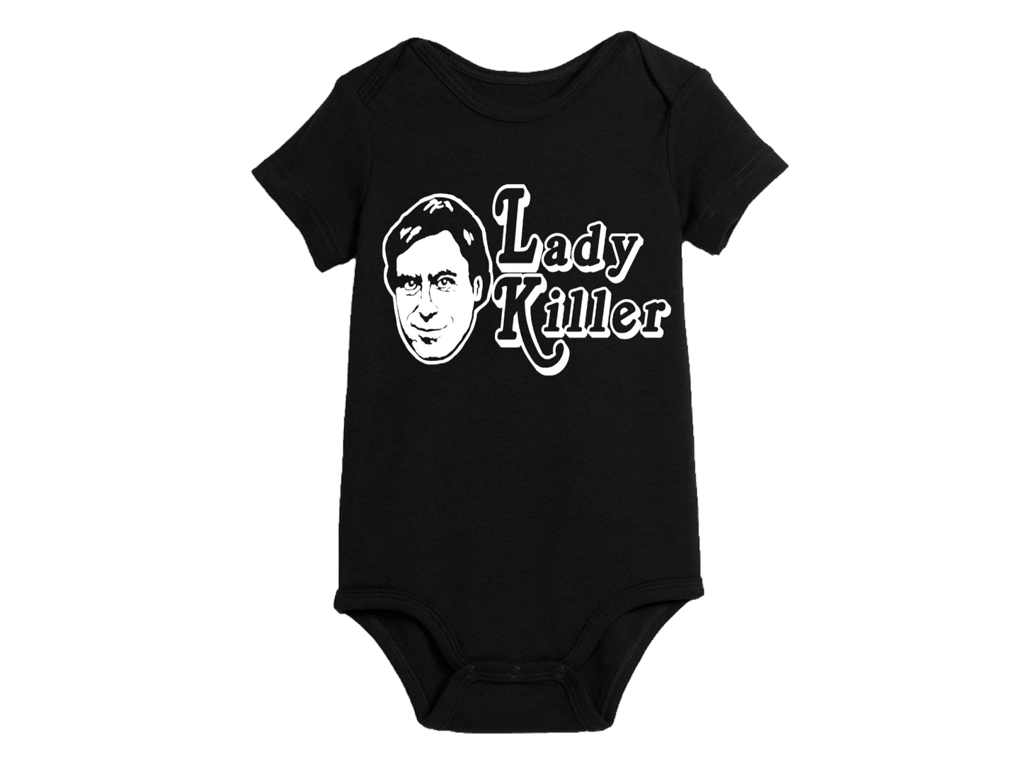 Ted Bundy Lady Killer Zodiac True Crime Childrens Bodysuit Newborn 24 Months Horror Halloween