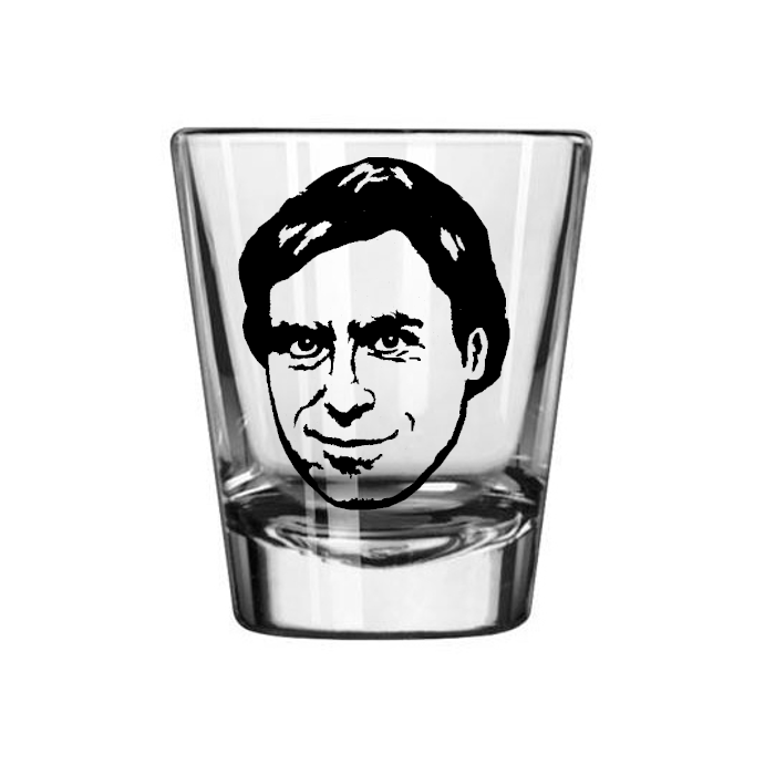 Ted Bundy True Crime Shot Glass Barware Horror Halloween Metaphysical