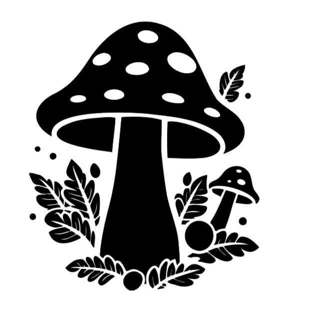 Mushroom Witchy Vinyl Decal Sticker Halloween Horror Metaphysical