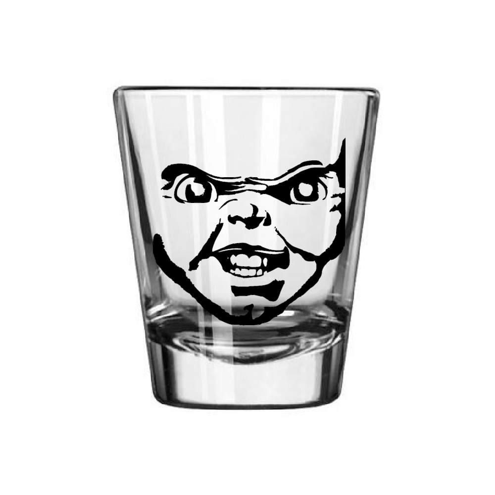 Chucky Child's Play Shot Glass Barware Horror Halloween Metaphysical