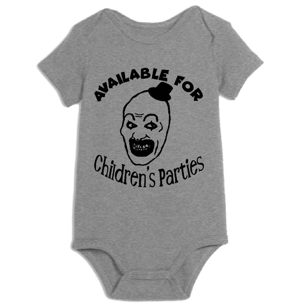 Terrifier Art the Clown Parties Childrens Bodysuit Newborn 24 Months Horror Halloween