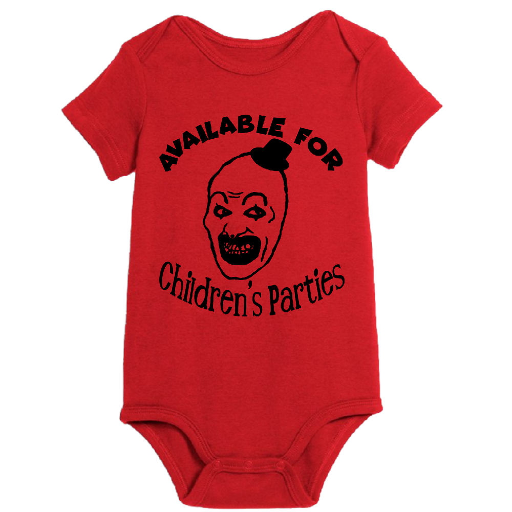Terrifier Art the Clown Parties Childrens Bodysuit Newborn 24 Months Horror Halloween
