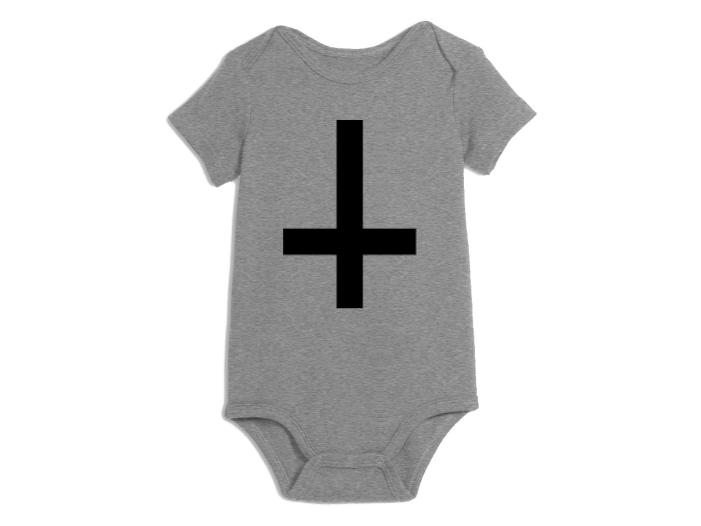 Inverted Cross Childrens Bodysuit Newborn 24 Months Horror Halloween