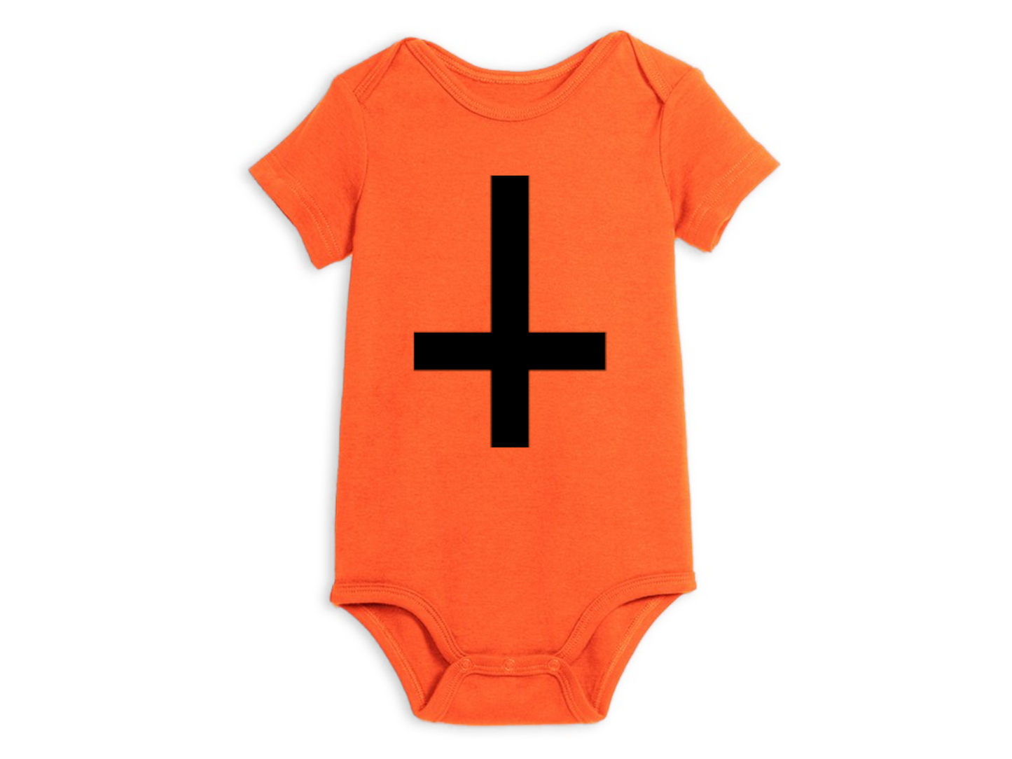 Inverted Cross Childrens Bodysuit Newborn 24 Months Horror Halloween