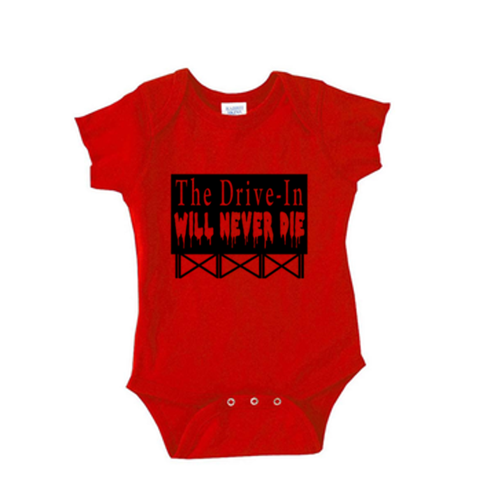 Drive in Never Die Joe Bob Briggs Childrens Bodysuit Newborn 24 Months Horror Halloween