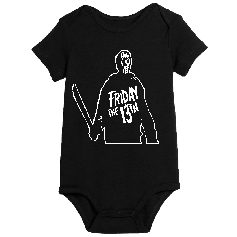 Jason Vorhees Friday the 13th Childrens Bodysuit Newborn 24 Months Horror Halloween