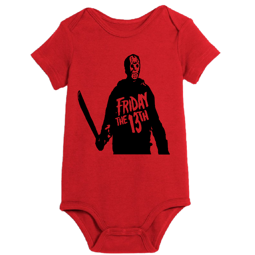 Jason Vorhees Friday the 13th Childrens Bodysuit Newborn 24 Months Horror Halloween