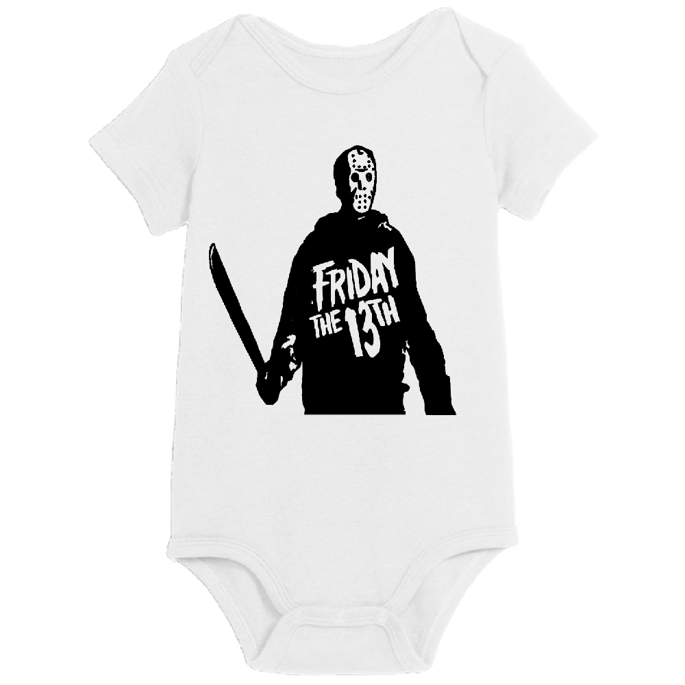Jason Vorhees Friday the 13th Childrens Bodysuit Newborn 24 Months Horror Halloween
