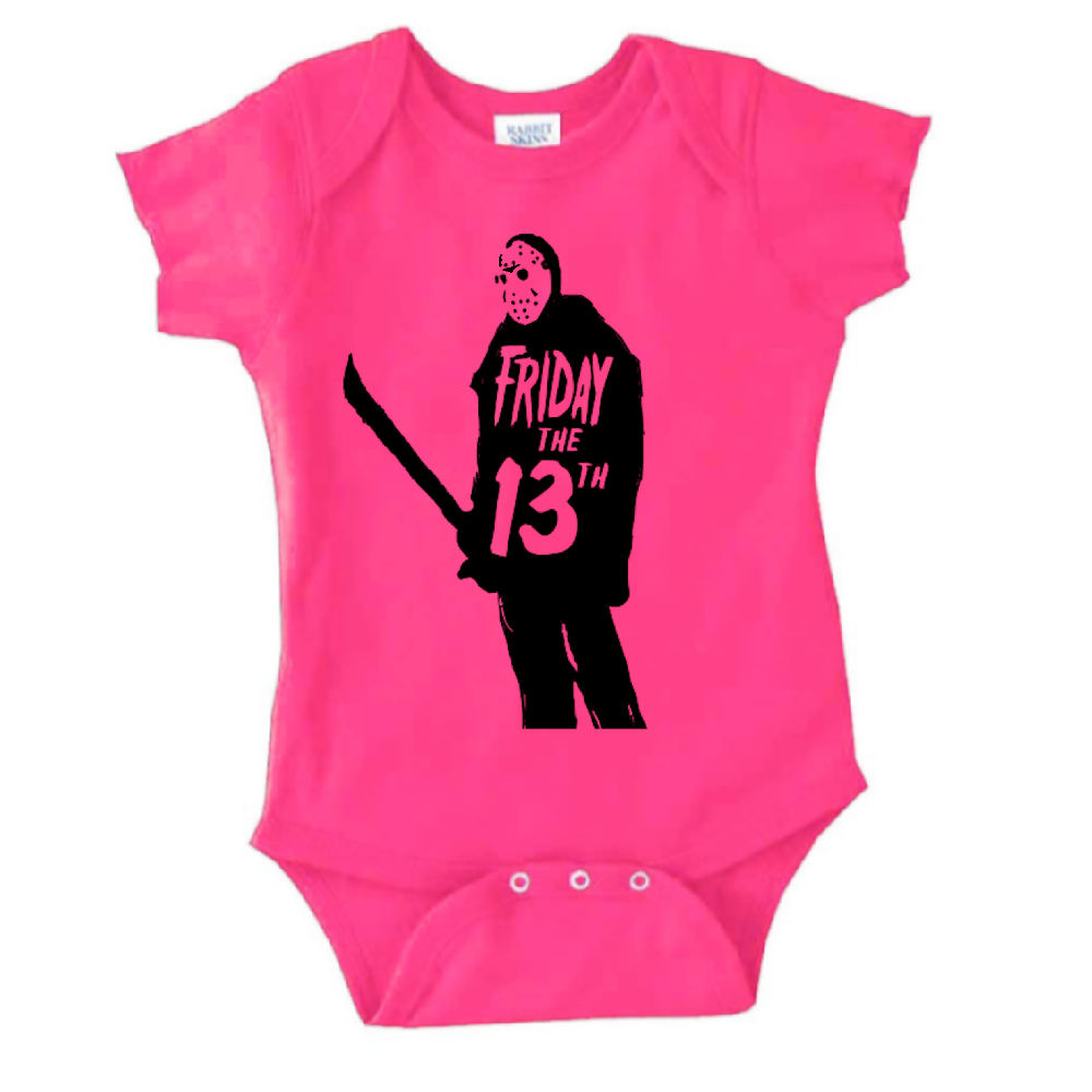 Jason Vorhees Friday the 13th Childrens Bodysuit Newborn 24 Months Horror Halloween