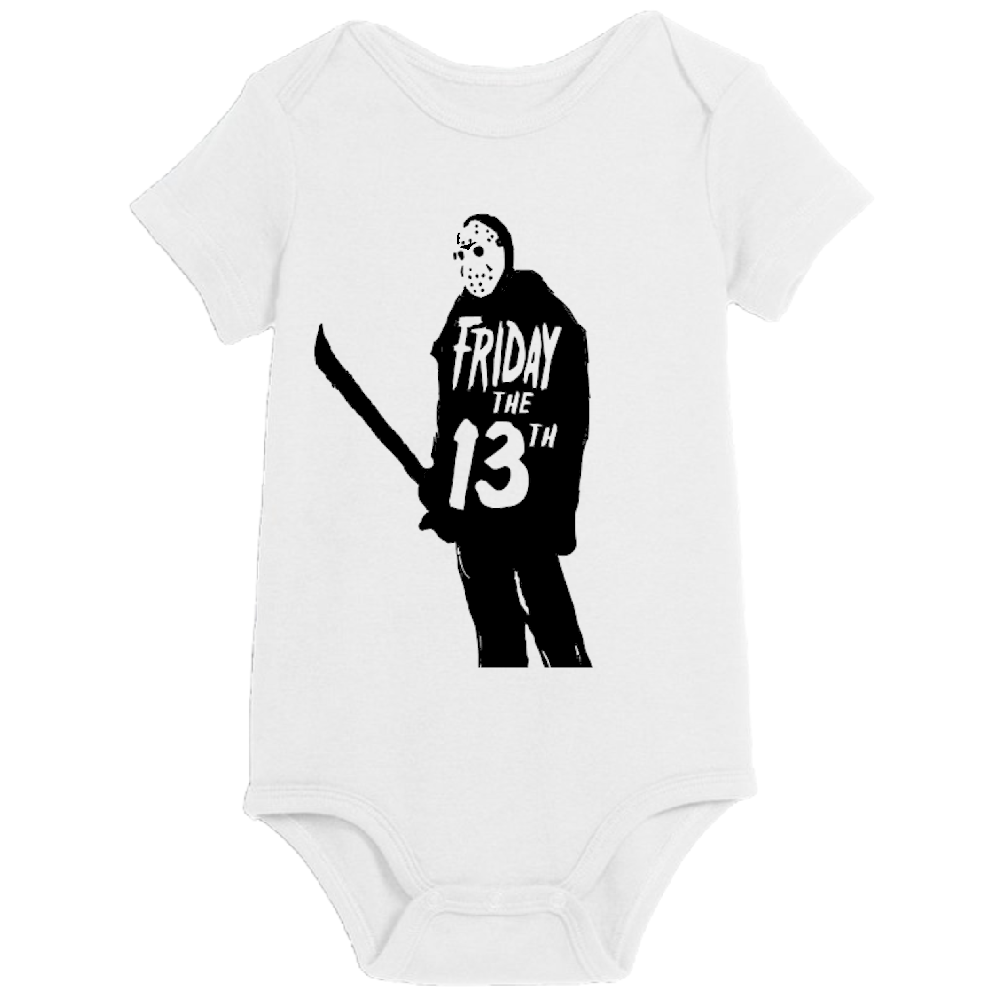 Jason Vorhees Friday the 13th Childrens Bodysuit Newborn 24 Months Horror Halloween
