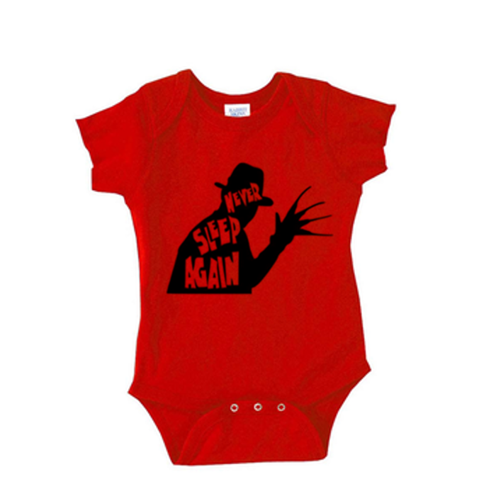 Freddy Krueger Nightmare Elm Street Childrens Bodysuit Newborn 24 Months Horror Halloween