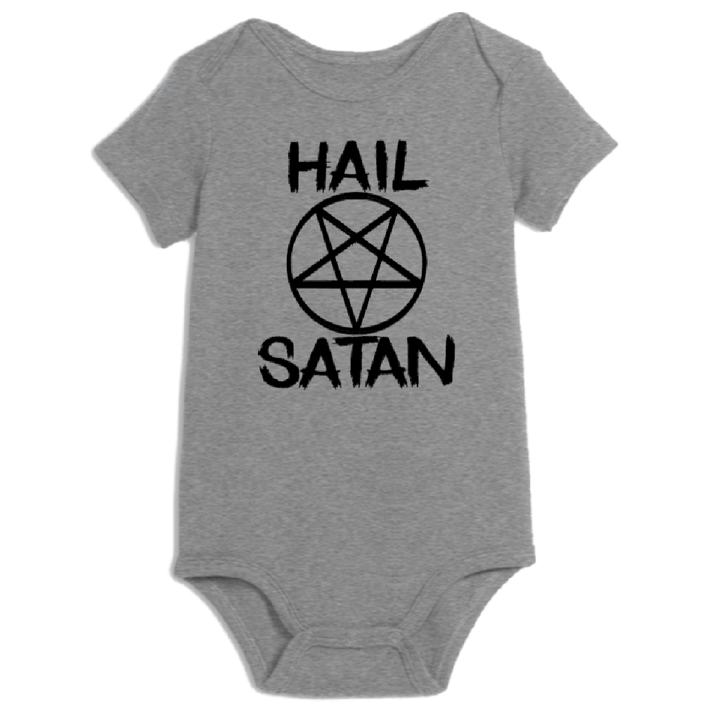 Hail Satan Childrens Bodysuit Newborn 24 Months Horror Halloween