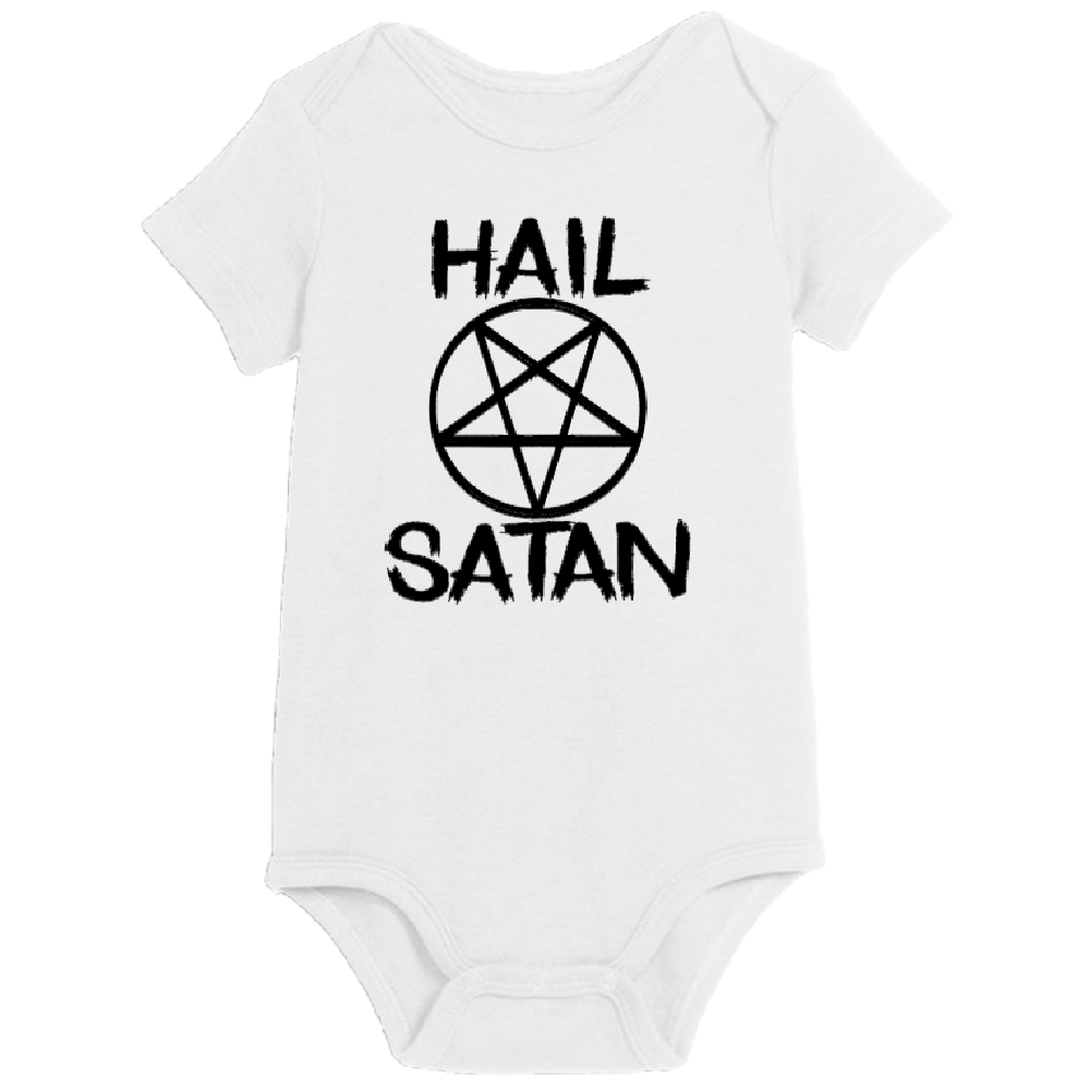 Hail Satan Childrens Bodysuit Newborn 24 Months Horror Halloween