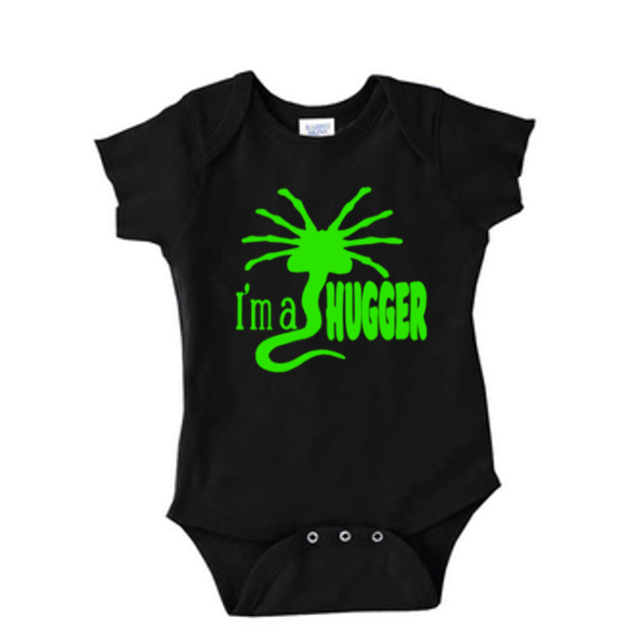Alien I'm a Hugger Childrens Bodysuit Newborn 24 Months Horror Halloween