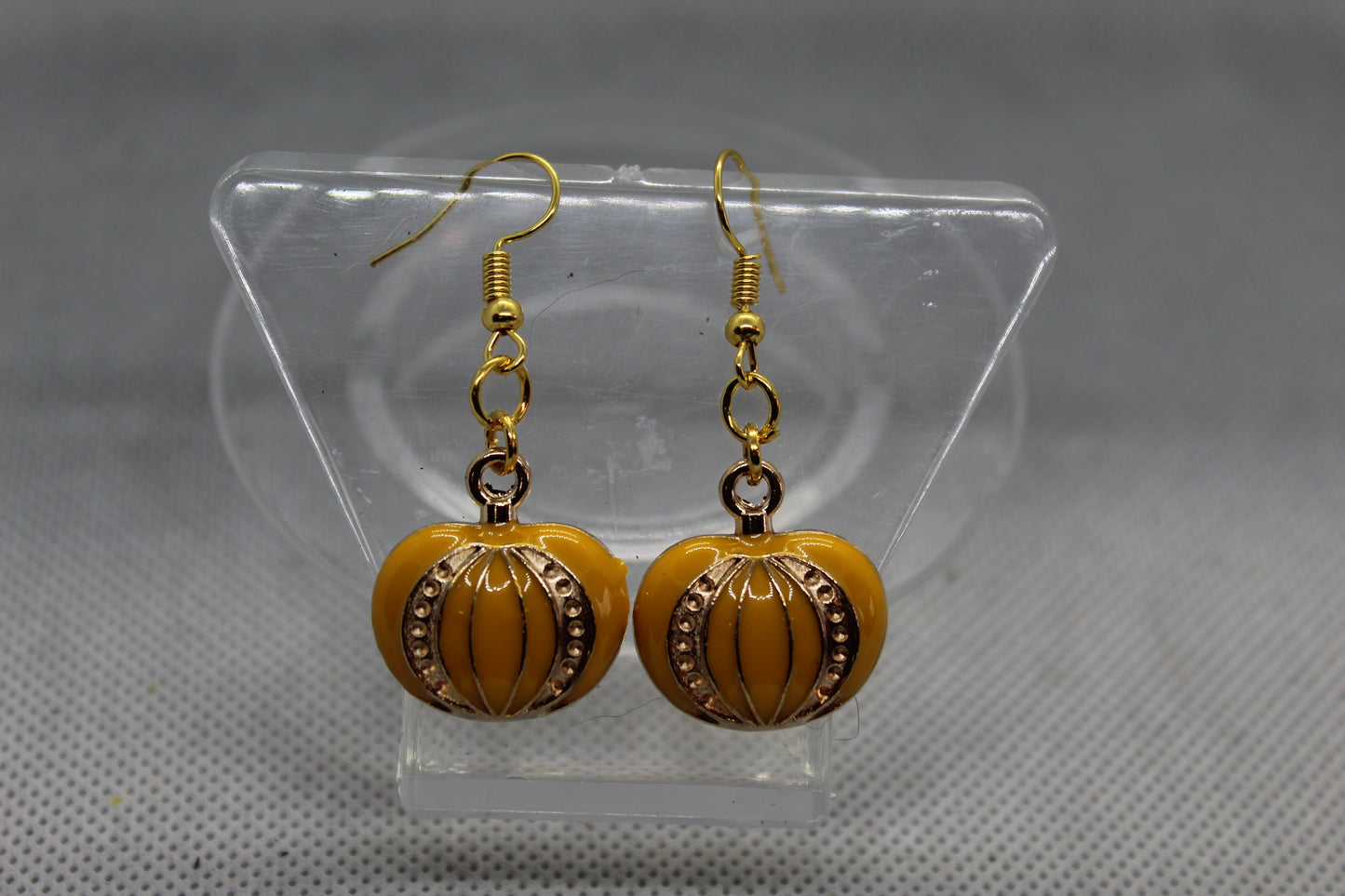 Pumpkin Drop Earrings Jewelry Spooky Halloween Witchy