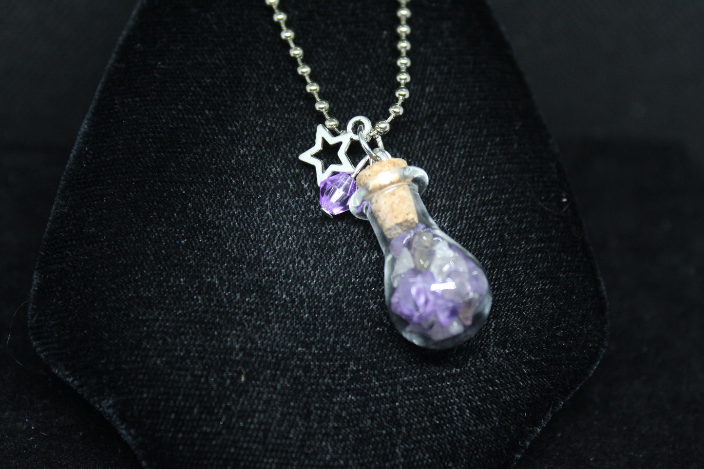 Amethyst Star Keychain Charm Zipper Pull Crystal Witch Witchy Jewelry Witchcraft Metaphysical