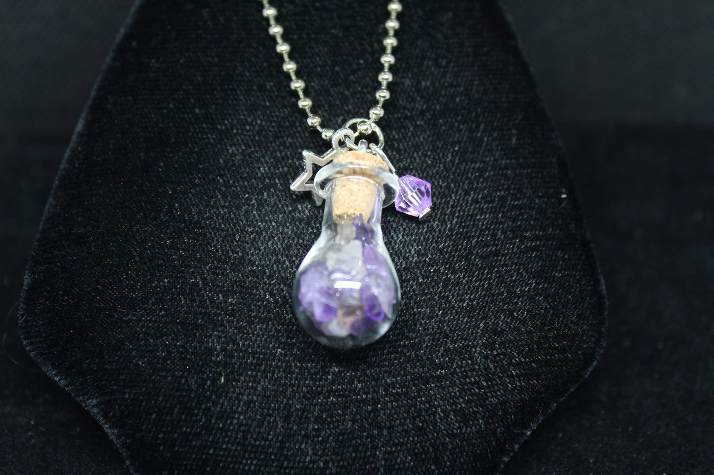 Amethyst Star Keychain Charm Zipper Pull Crystal Witch Witchy Jewelry Witchcraft Metaphysical