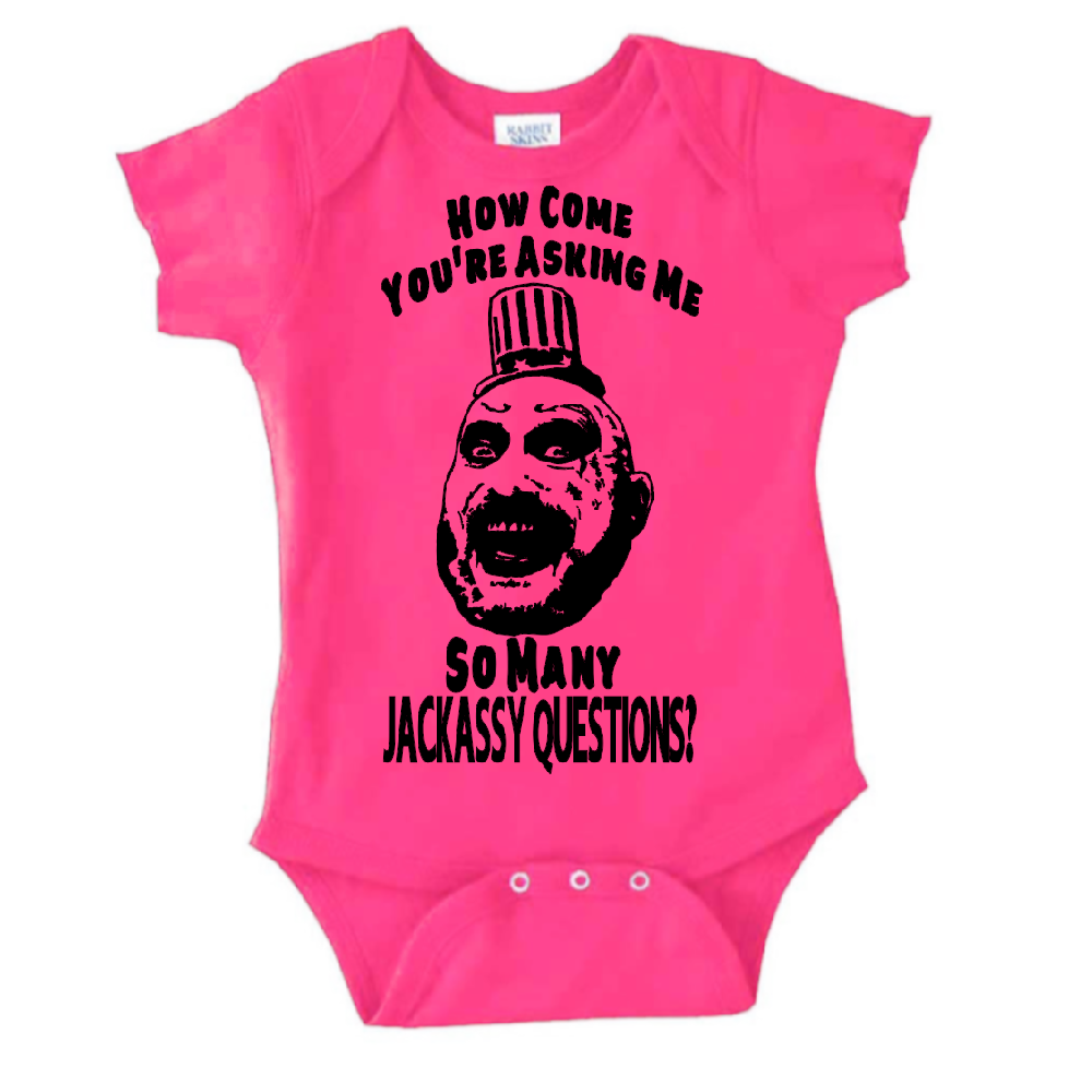 Captain Spaulding Jackassy House 1000 Corpses Childrens Bodysuit Newborn 24 Months Horror Halloween