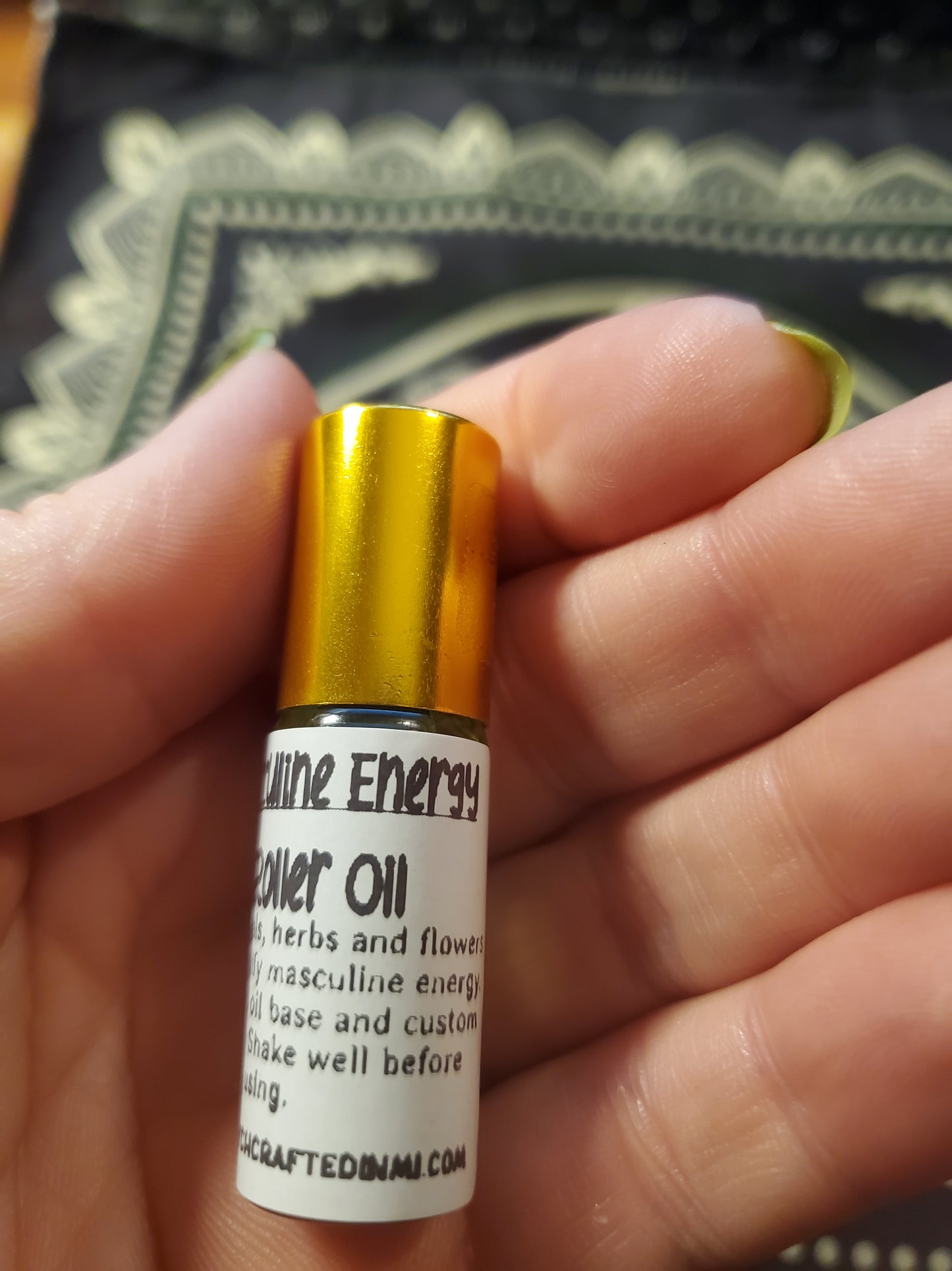 Masculine Energy Roller Oil Perfume Holistic Health Beauty Small
