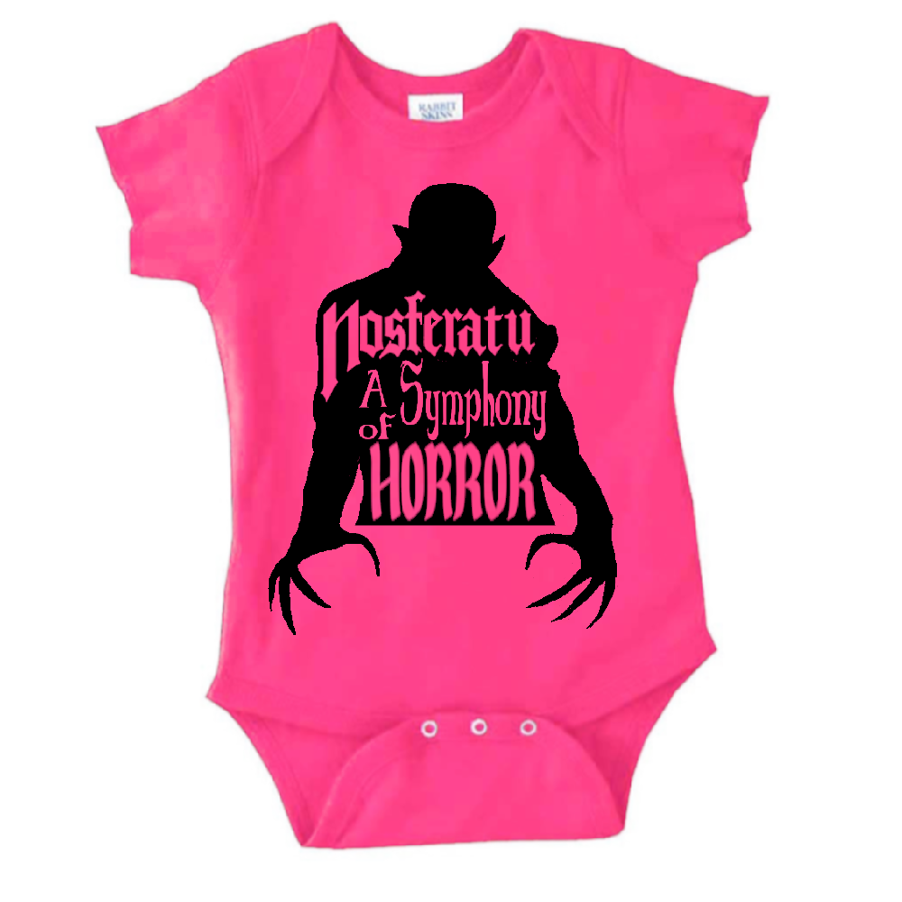 Nosferatu Universal Monsters Childrens Bodysuit Newborn 24 Months Horror Halloween