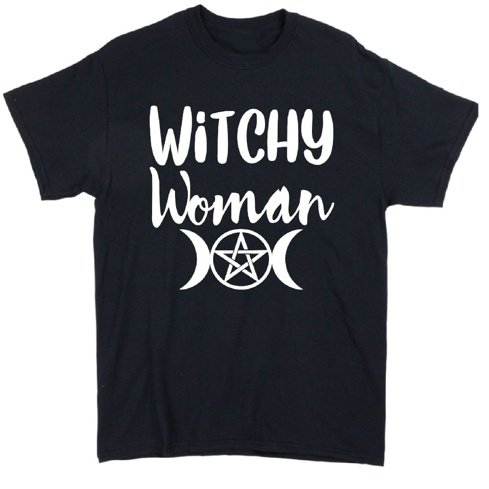 Witchy Woman Unisex Shirt Tee Horror Halloween Metaphysical