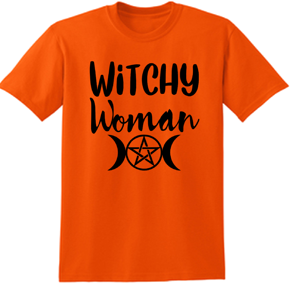 Witchy Woman Unisex Shirt Tee Horror Halloween Metaphysical
