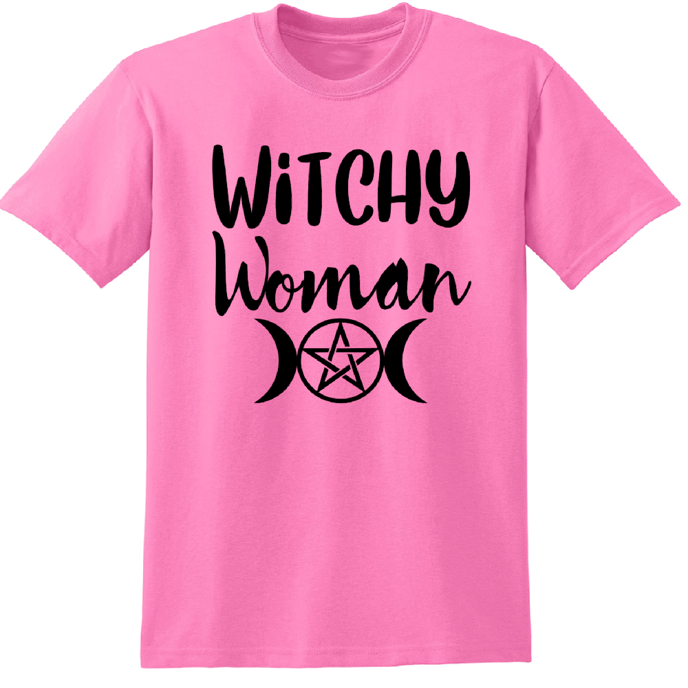 Witchy Woman Unisex Shirt Tee Horror Halloween Metaphysical