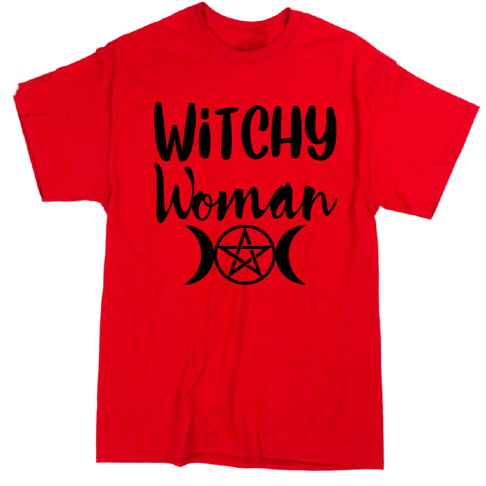 Witchy Woman Unisex Shirt Tee Horror Halloween Metaphysical