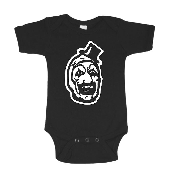 Terrifier Art the Clown Childrens Bodysuit Newborn 24 Months Horror Halloween